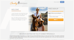 Desktop Screenshot of cowboypersonals.com