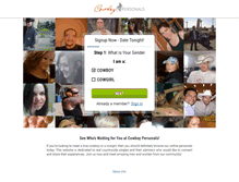 Tablet Screenshot of cowboypersonals.com